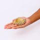 Designer Round Brass Oil Lamp Festive Diya