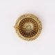 Tribal Design Round Brass Oil Lamp Diya