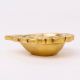 Brass Bud Shaped Decorative Border Oil Lamp Diya