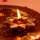 Brass Starry Flower Oil Lamp Diwali Decoration Gift