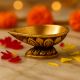 Brass Single Wick Traditional Brass Oil Diya
