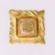 Brass Engraved Square Oil Lamp Diya For Mandir