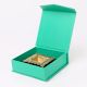 Brass Engraved Square Oil Lamp Diya For Mandir