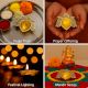 Brass Lotus Flower Oil Diya Lamp Festival Decoration