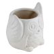 Handmade White Owl Ceramic Pot And Planter