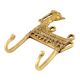 Hand Made Brass Camel Shaped Twin Hooks