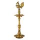 Fancy Tall Peacock 5 Wick Diya Oil Lamp
