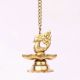 2 Pieces Brass Peacock 7 Wick Hanging Chain Diya