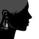 Hand Of Fatima 92.5 Sterling Silver Earrings