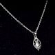 Semi precious Stone Embedded 925 Sterling Silver Pendant Jewelry