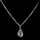 92.5 Sterling Silver Black Onyx Stylish Pendant Jewelry