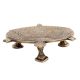 Finely Carved Brass Turtle Table For Decoration
