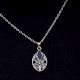Starry Flower Blue Stone 92.5 Sterling Silver Pendant Jewelry