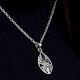 Starry Flower Blue Stone 92.5 Sterling Silver Pendant Jewelry