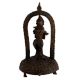 Brass Lord Krishna Statue Standing On Turtle Playing Flute