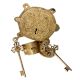 Golden Brass Tortoise Padlock With Keys In Pair 