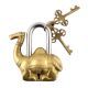 Golden Sitting Camel Decorative Lock With Keys In Pair 