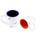 Navy Blue & Red Running Deer Decorative Handcraft Ceramic Coffee Mug