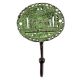 Antique Green Beautifull The Taj Mahal Wall Brass Decorative Hook