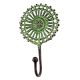 Antique Green Sunflower Wall Brass Decorative Hook