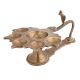 Brass 6 Wick Or Cavity With Cobra Head And Long Handle