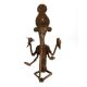 Brass Tribal Lord Ganesha Statue Elongated Trunk