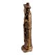 Brass Chinese King Standing With Sword Statue