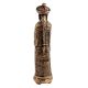 Brass Chinese King Standing With Sword Statue