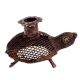 Brass Dokra Art Jali Design Tortoise Candle Holder