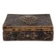 Old Brass Chinese Inscription Engraved Rectangular Box
