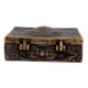 Old Brass Chinese Inscription Engraved Rectangular Box