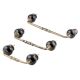 Black Round Ceramic Bridge Handles