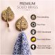 Brass Single Leaf Wall Hook For Home decoration