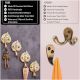 Brass Single Leaf Wall Hook For Home decoration