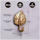 Brass Single Leaf Wall Hook For Home decoration