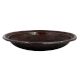 Ornate Copper Plate With Floral Veins And leaves Design