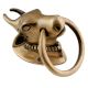 Heavy Golden Brass Bull Towel Holder Planter Holder