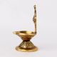 Religious Big Flower Carved Design Oil Lamp Diya