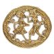 Brass Angry Tiger Statue For Home Decoration