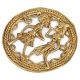 Brass Angry Tiger Statue For Home Decoration
