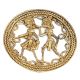 Brass Yali Face Wall And Door Hanging