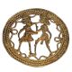 Round Rope Border Dhokra Art Tribal Couple