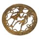 Round Rope Border Dhokra Art Tribal Couple