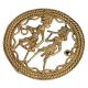Engraved Kashmiri Copper Plate Wall Hanging