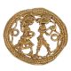 Traditional Kashmiri Copper Plate With Floral Design