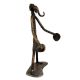 Brass Tribal Musical Ganesha Elongated Form