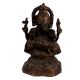 Brass Sitting Ganesha Statue On lotus Base