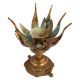 Brass Lotus Flower Candle Holder