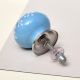 Turquoise Floral Embossed Cabinet knob