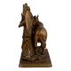 Brass Radha Krishna With Cow Statue